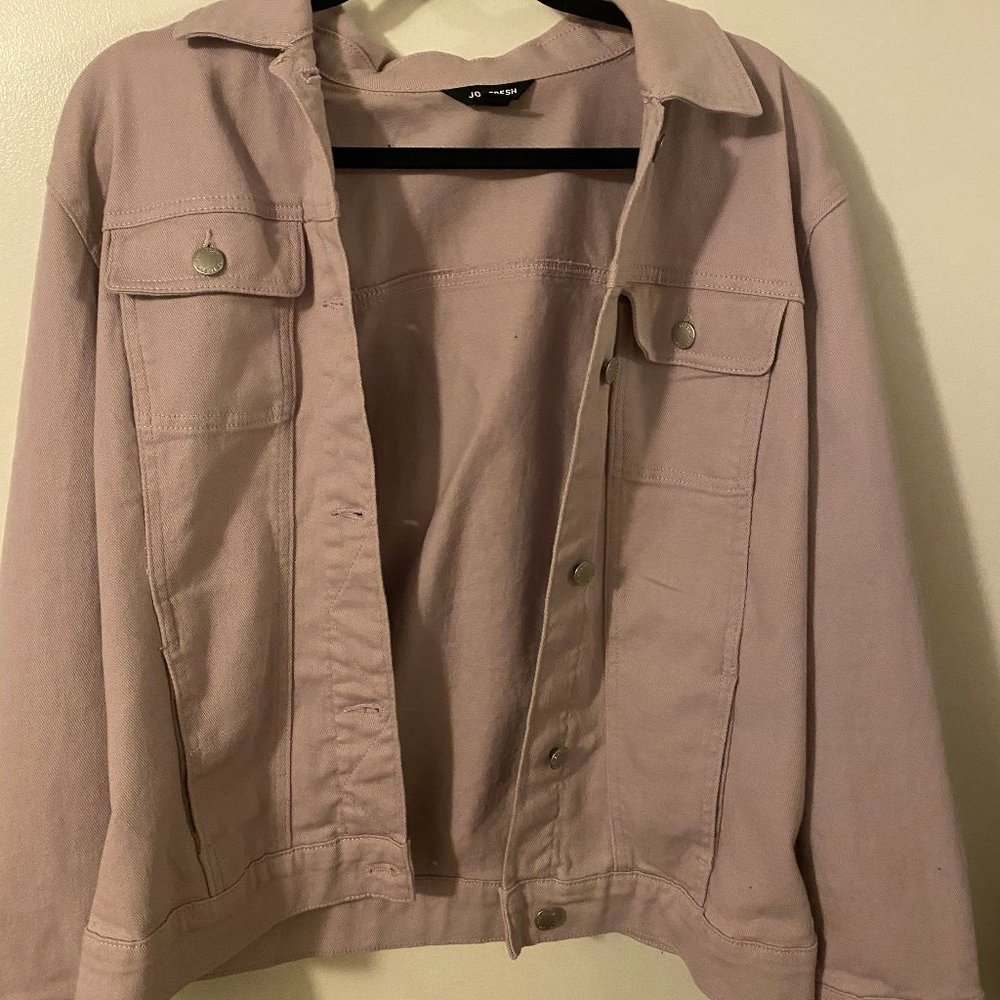 cute pastel jean jacket